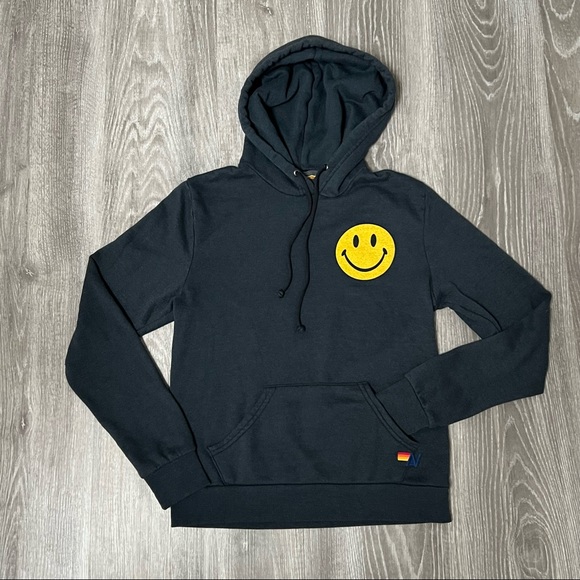 Aviator Nation Tops - Aviator Nation Smiley Hoodie Size Small